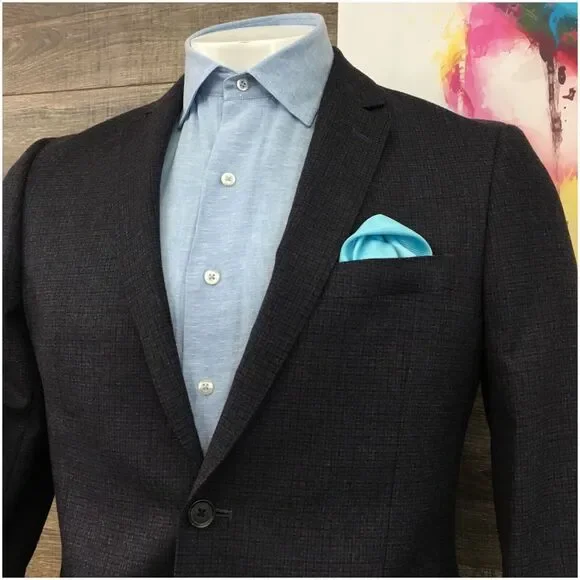 14TH Union Mens Blazer Sport Coat Two Button‎ Casual Jacket 42S Slim Wool Suits